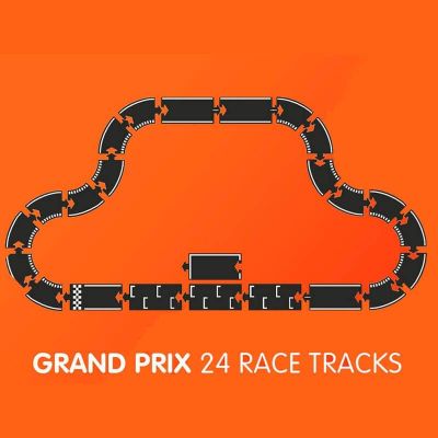 Waytoplay Grand Prix 24 piezas flexibles de caucho para carreteras