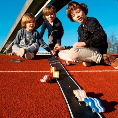 Waytoplay Grand Prix 24 piezas flexibles de caucho para carreteras