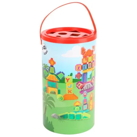 Cubos de construcción de madera con pinchos Safari - Legler 1