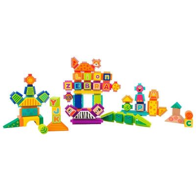 Cubos de construcción de madera con pinchos Safari - Legler