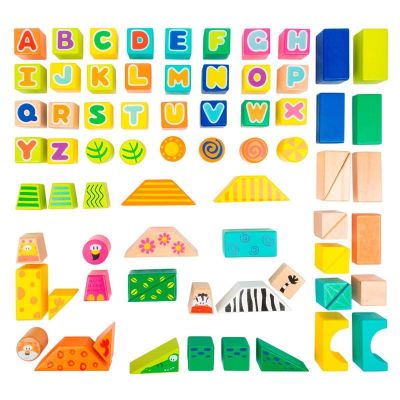 Cubos de construcción de madera con pinchos Safari - Legler 2