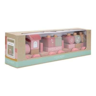 Tren Flowers rosa – Little Dutch caja