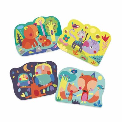 Imágenes pintadas Colorea Mágico: Escondido en el Bosque de Djeco