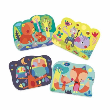 Imágenes pintadas Colorea Mágico: Escondido en el Bosque de Djeco