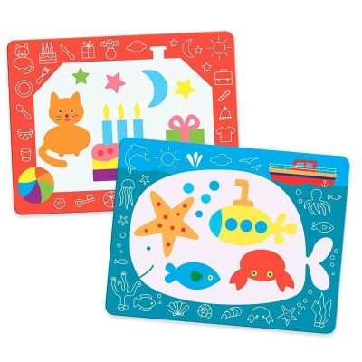 Plantilla 2 y 3 Colorea Mágico: Garabatos Mágicos de Djeco