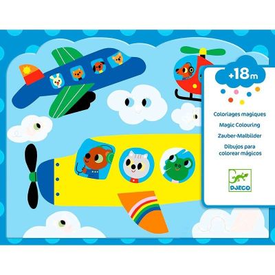 Colorea Mágico: Escondido en el Cielo de Djeco