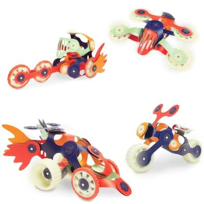 4 construcciones del set Mars Rovers Pack de la marca Clixo