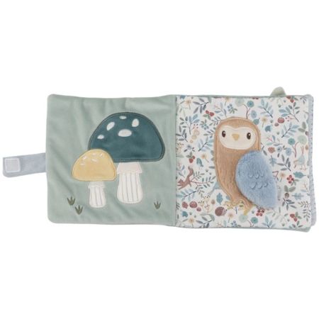 Libro Blandito De Actividades Forest de la marca Little Dutch abierto