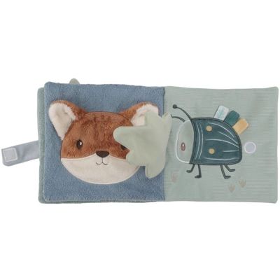 Libro Blandito De Actividades Forest de la marca Little Dutch abierto