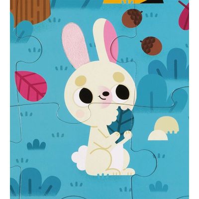 Detalle de una pieza táctil con piel de conejo