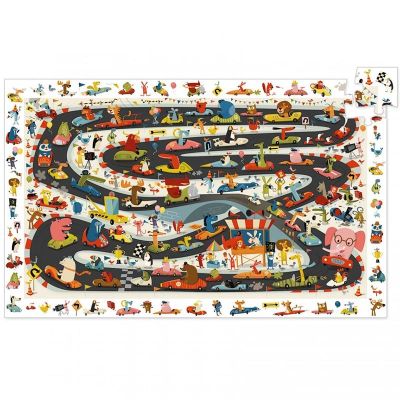 Puzle de Observación: Rally de Coches de la marca Djeco terminado