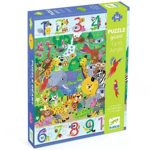 Puzle Gigante 1 a 10 Jungla de la marca Djeco