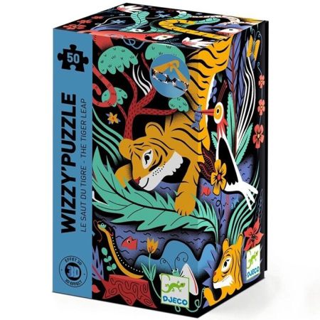 Puzle Wizzy El Salto del Tigre de la marca Djeco Puzle Wizzy El Salto del Tigre de la marca Djeco