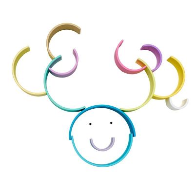 dëna arcoíris Waldorf Pastel de silicona 12 piezas