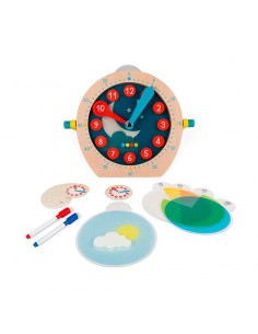 Reloj de pared infantil Mapamundi educativo con animales, reloj infantil,  Reloj de pared personalizado 30cm / 11,81 -  España